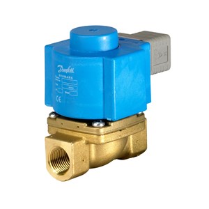Danfoss Solenoid valve, EV225B, Function: NC, G, 1/2, PTFE, Supply voltage [V] DC: 24.00
