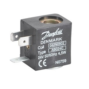 Danfoss Solenoid coil, AB024C, DIN Spade, Supply voltage [V] AC: 24, Multi pack
